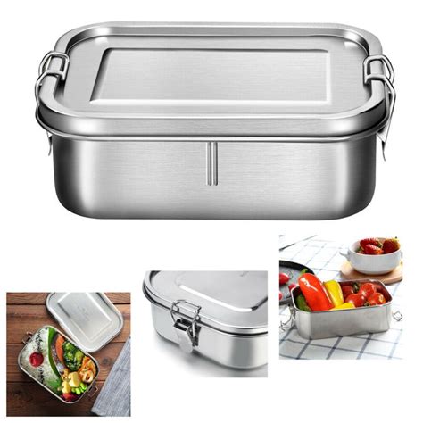 stainless steel 4 x 7 bento box|best leak proof bento box.